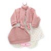 Tenue pour poupée Antonio Juan 52 cm - Collection Mi Primer Reborn - Robe des petites étoiles avec veste et chapeau roses