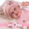Poupée Antonio Juan 34 cm - Nouveau-né Baby Clara Posturitas avec couverture