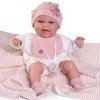 Poupée Antonio Juan 34 cm - Nouveau-né Baby Clara Posturitas avec couverture