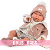 Poupée Antonio Juan 52 cm - "Mi primer Reborn" Daniela avec veste en peau de mouton