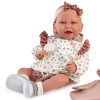 Poupée Antonio Juan 42 cm - Poids Spécial - Nouveau-né Carla en robe et avec doudou