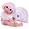 Poupée Antonio Juan 42 cm - Pipa nouveau-né arc-en-ciel au soleil