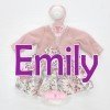 Tenue de poupée Emily de Antonio Juan 33 cm - Robe fleurie avec veste et bandeau