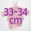 Tenue pour poupée Antonio Juan 33-34 cm - Ensemble rose avec chapeau
