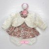 Tenue pour poupée Antonio Juan 33-34 cm - Robe fleurie avec veste