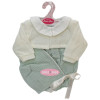 Tenue pour poupée Antonio Juan 40-42 cm - Ensemble vert-beige avec bonnet
