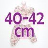 Tenue de poupée Antonio Juan 40-42 cm - Collection Sweet Reborn - Ensemble de fleurs avec foulard et bandeau