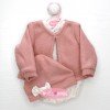 Tenue pour poupée Antonio Juan 40-42 cm - Barboteuse étoile avec veste rose et bonnet