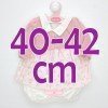 Tenue pour poupée Antonio Juan 40-42 cm - Robe fleurie rose avec veste