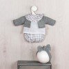 Tenue pour poupée Así 36 cm - Ensemble pololo et veste grise pour poupée Koke