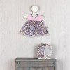 Tenue pour poupée Así 28 cm - Robe bleue à fleurs avec plastron rose pour poupée Gordi