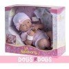 Poupée Design by Berenguer 36 cm - La Newborn - Soins tendres avec bouche fermée et ensemble de vêtements