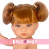 Poupée D'Nenes 34 cm - Lean fille aux cheveux roux avec des couettes sans vêtements