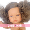 Poupée D'Nenes 34 cm - Lean fille aux cheveux bruns avec des nœuds sans vêtements