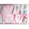 Poupée Antonio Juan 33 cm - Malle bébé fille Toneta avec accessoires de salle de bain