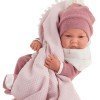 Poupée Antonio Juan 42 cm - Newborn Nica avec couverture à boules