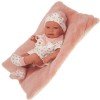 Poupée Antonio Juan 42 cm - Pipa nouveau-né avec coussin