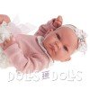 Poupée Antonio Juan 42 cm - Poupée nouveau-née fille Nica avec culotte