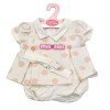 Tenue pour poupée Antonio Juan 40-42 cm - Robe rose à pois avec bandeau