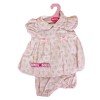 Tenue de poupée Antonio Juan 40-42 cm - Tenue imprimée fleurs roses
