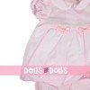 Tenue de poupée Antonio Juan 40-42 cm - Robe rose à pois