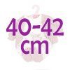 Tenue de poupée Antonio Juan 40-42 cm - Collection Sweet Reborn - Tenue imprimée de fleurs avec chaussons