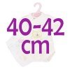 Tenue de poupée Antonio Juan 40-42 cm - Collection Sweet Reborn - Corps crème avec hibou avec couche