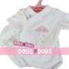 Tenue de poupée Antonio Juan 40-42 cm - Collection Sweet Reborn - Corps blanc avec nuage rose avec couche