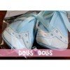 Poupée Así Compléments 43 à 46 cm - Bottes bébé bleu clair avec nœud pour poupée María, Pablo, Leo et série limitée
