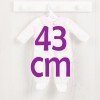 Tenue de poupée Así 43 cm - Pyjama imprimé ours et lunes pour María