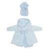 Tenue de poupée Así 36 cm - Robe bleue, veste, chapeau et chaussons
