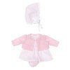 Tenue pour poupée Así 28 cm - Robe rose mini losanges avec veste rose avec chapeau pour poupée Gordi