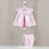 Tenue pour poupée Así 46 cm - Robe rose avec étoiles blanches pour poupée Leo