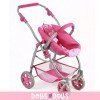 Emotion 3 en 1 landau de poupée 77 cm - Combinaison chaise, nacelle et siège auto - Bayer Chic 2000 - Dots Pink