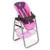 Chaise haute pour poupées jusqu'à 55 cm - Bayer Chic 2000 - Dots Purple Pink