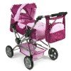 Landau de poupée Road Star 82 cm - Bayer Chic 2000 - Pois rose framboise