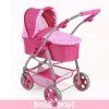 Emotion 2 en 1 landau de poupée 77 cm - Combinaison chaise et nacelle - Bayer Chic 2000 - Dots Pink