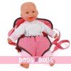 Porte-bébé poupée - Bayer Chic 2000 - Corail-Gris