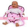 Porte-bébé poupée - Bayer Chic 2000 - Etoiles rose framboise