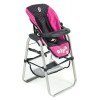 Chaise haute pour poupées jusqu'à 55 cm - Bayer Chic 2000 - Fuchsia et marine à pois