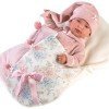 Poupée Llorens 44 cm - Newborn Crying Tina avec sac de couchage