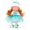 Poupée Nines d'Onil 30 cm - Mia rousse avec tutu turquoise