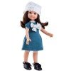Poupée Paola Reina 32 cm - Las Amigas - Cleo avec robe bleue et chapeau blanc