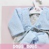 Tenue pour poupée Así 36 cm - Barboteuse imprimée de fleurs avec veste bleue pour Koke