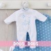 Tenue pour poupée Así 28 cm - Pyjama Sleeping Moon en bleu pour poupée Gordi