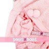 Vêtements pour poupées Llorens 35 cm - Ensemble rose avec robe, chapeau et chaussons