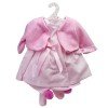 Vêtements pour poupées Llorens 35 cm - Ensemble imprimé rayures roses
