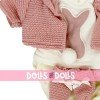 Vêtements pour poupées Llorens 33 cm - Ensemble imprimé étoiles avec veste et chaussons