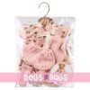 Vêtements pour poupées Llorens 33 cm - Ensemble de petits renards avec veste et chaussettes