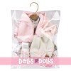 Vêtements pour poupées Llorens 38 cm - Robe à motifs de ballons, veste, chapeau et chaussettes